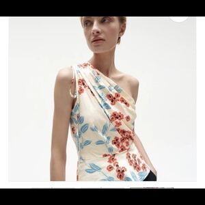 Floral One-Shoulder Dress